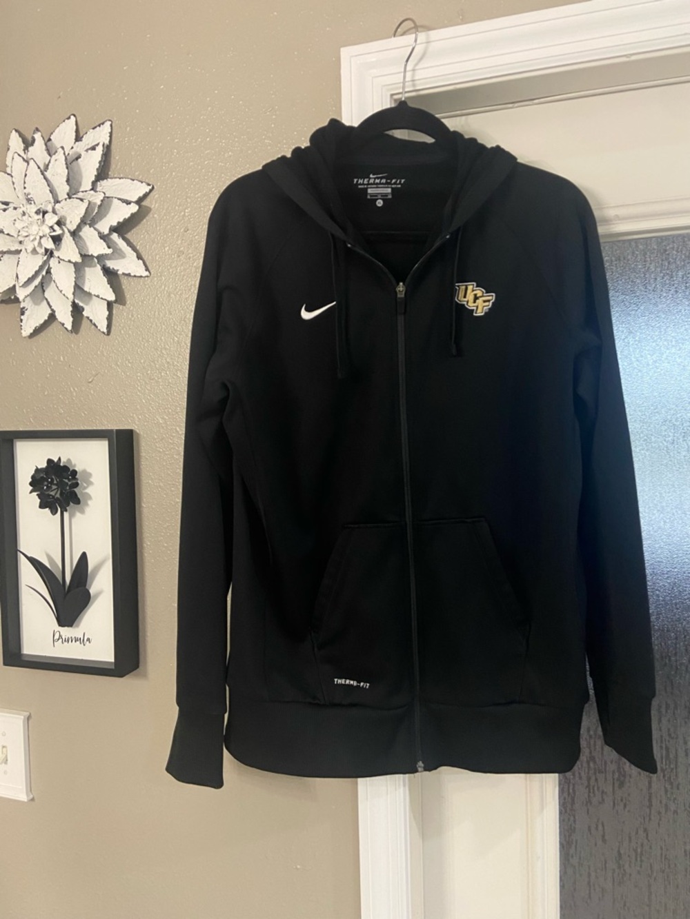 Nike Black UCF Full-Zip Hoodie with Logo